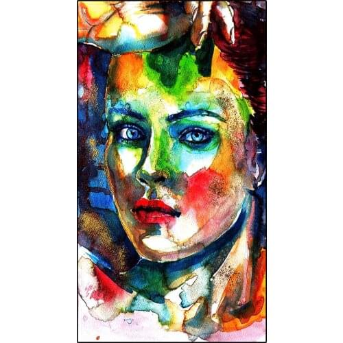 Colored Woman 5d diamond painting full novelty 2020 mosaic art diamond embroidery Photo ustom new Gift living roon decor