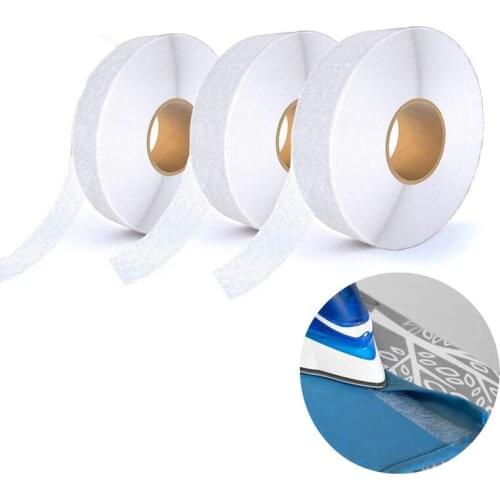 Adhesive Hem Tape Iron-on Tape Double Side Webbing Tape DIY Sewing Clothes Mesh Interlining Lining For Garment