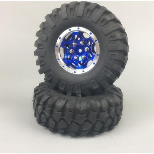 KYX Racing Alloy Universal 1.9" Wheel Rims with Tyres for 1/10 RC Crawler Car Axial Wraith SCX10 II 90046 Traxxas TRX-4 TRX4 D90