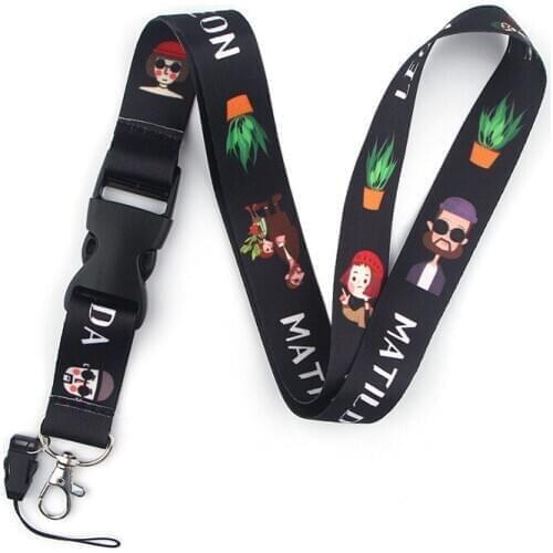 Leon Lanyard Badge ID Mobile Phone Rope Key Lanyard Neck Straps Accessories webbings ribbons