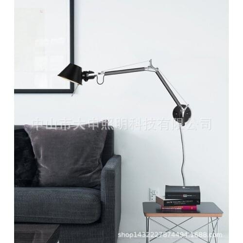 Loft light bedroom light iron corridor bedside living room wall lights for home cabecero de cama