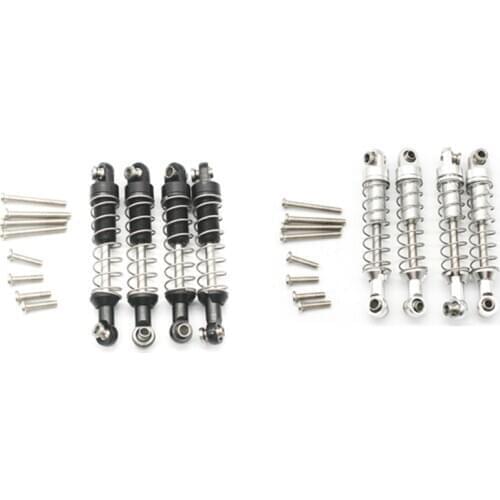 4 Pcs Metal Shock Absorber Damper for WPL C14 C24 C34 MN D90 D91 D96 D99 D99S MN90 MN99S RC Car Upgrade Parts
