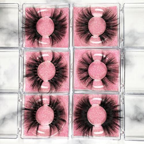 Wholesale Mink Eyelashes Thick Eyelash Extension Cruelty Free 25mm 3D Mink Lashes Full Strip Lashes Soft False Eyelashes Makeup