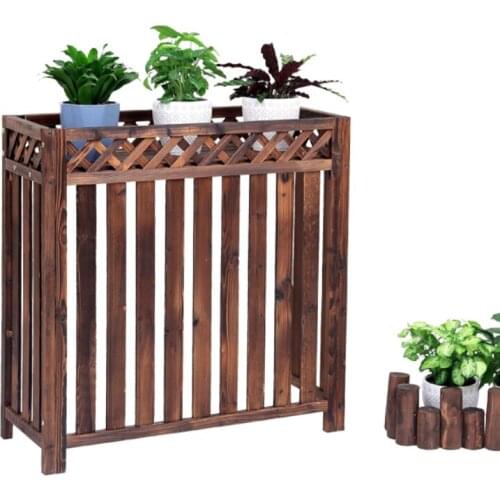 Air conditioner outside machine rack flower stand decoration balcony outdoor outdoor host shelter air conditioner outer cover an