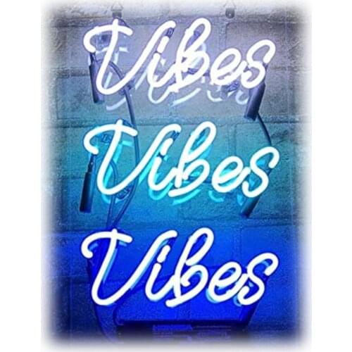 Neon Sign for Vibes Good Vibes neon Light Sign Hotel Store Display Bar Wall Club Sign Inside Room Neon lights Anime Room Decor