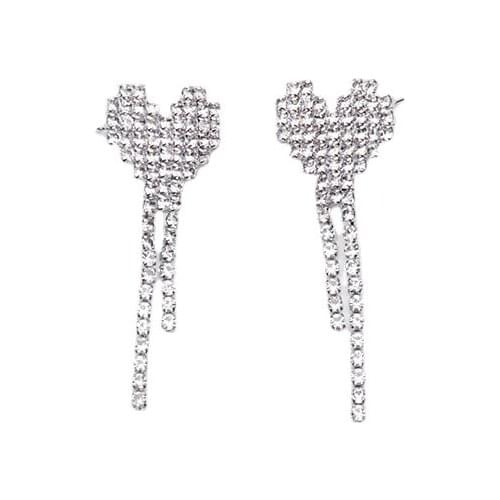 New Arrival Fashion Earrings Metal Trendy Water Drop Women Dangle Earrings Heart Love Simple Korean Jewelry