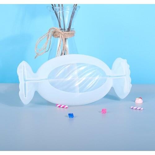 NEW Transparent Silicone Mould Dried Flower Resin Decorative Craft DIY Candy Shape Plate Dish Mold Epoxy Resin Molds For Jewelry