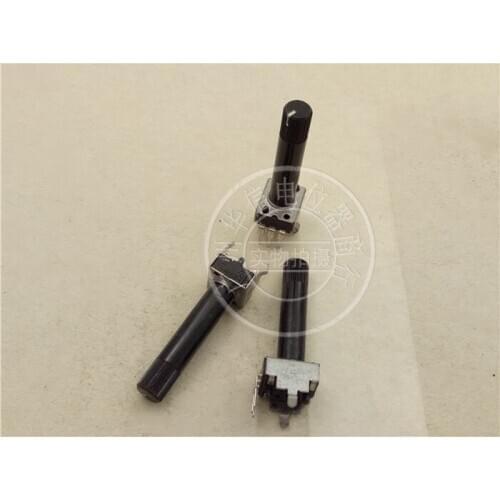 Original new 100% 09 Type vertical single potentiometer B100K B200K shaft length 27.5MM fancy shaft (SWITCH)