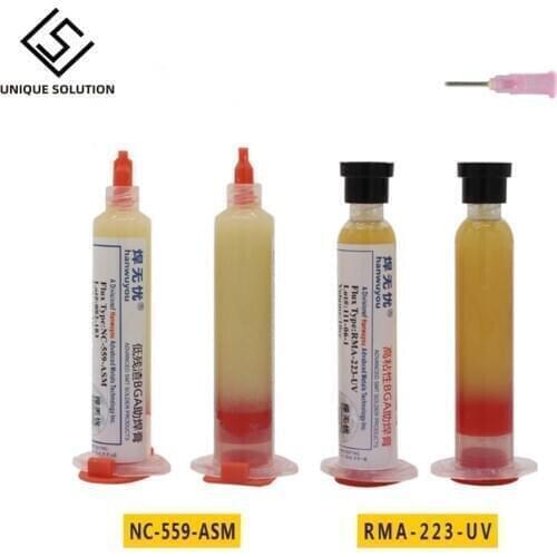 Paste 100% Original NC-559-ASM BGA PCB No-Clean Solder Paste Welding Advanced Oil Flux Grease 10cc Soldering Repair Paste 223-UV