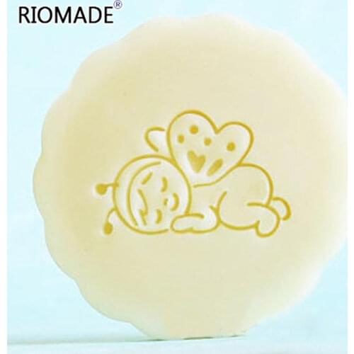 Bee Baby Handmade Soap Stamp Cartoon Pattern Natural Transparent Plexiglass Soap Seal With Handle Acrylic Custom DIY Bee