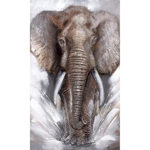 Retro Elephant Diamond Painting Animal Round Full Drill Nouveaute DIY Mosaic Embroidery 5D Cross Stitch Oil Pattern