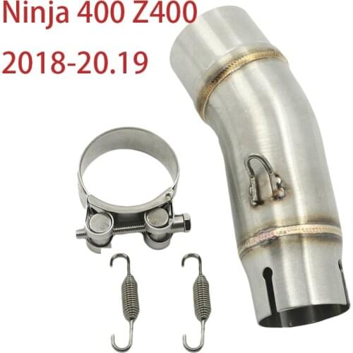 Motorcycle mid Exhaust middle Muffler pipe link without exhaust Slip-On Escape for Kawasaki Ninja400 Ninja 400 Z400 2018 2019