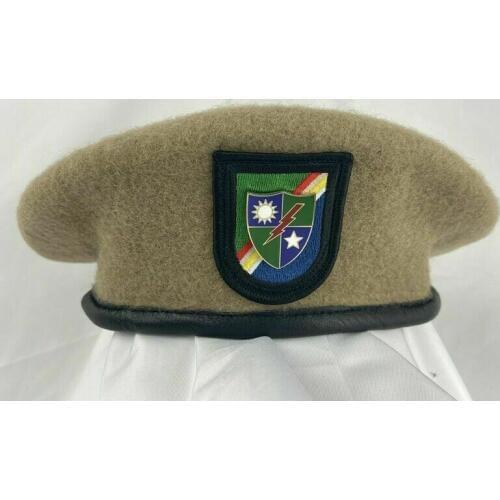 Vietnam War Us Army Ranger 75th Ranger Regiment Beret Khaki Military Hat armyshop2008