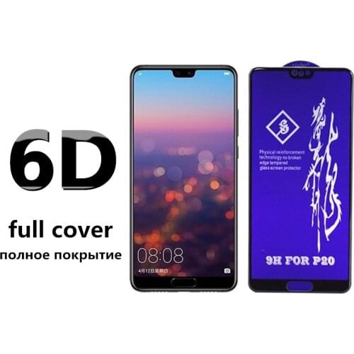 Rinbo Tempered Full Cover Glass For Huawei P30 P20 P40 Lite Pro Magic 2 Screen Protector Film For Mate 20 30 10 9 Lite Pro Glass