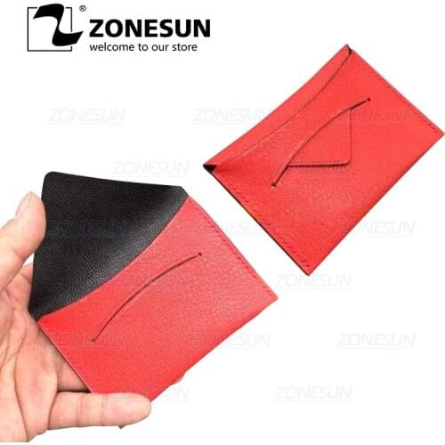 ZONESUN Credit Card holder Coin Purse Customized leather Cutting Die Handicraft Tool Punch Cutter Mold DIY Paper Wallet Cut Die