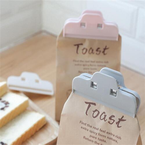 1 Pcs Kitchen Snack Seal Clamp Plastic Strong Food Bag Clamp Plastic Bag Sealer Moisture Preservation Sealer Accessories 10*5cm