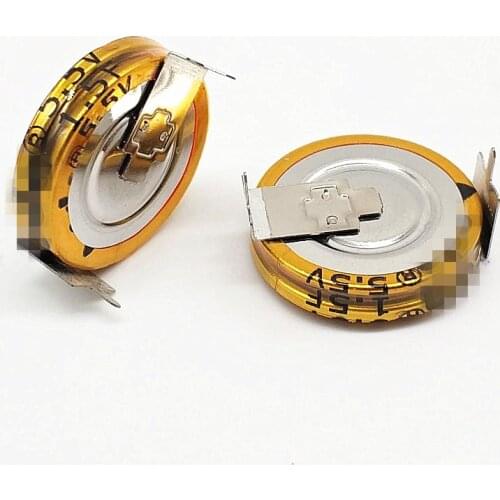 3pcs/lot 5.5V 1.5F 155H Double Layer Time Memory Energy Storage 5.5V1.5F Button capacitor H Type