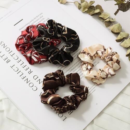 Girls hair accessories pure color adorn Fashion Rope headdress Flower Rubber Bands Small Adorn Article Creative elastic hairband