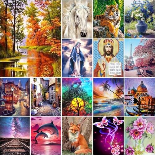 5D DIY Diamond Painting Horse Cross Stitch Kit Full Drill Square Embroidery Mosaic Art Picture of Rhinestones Gift Home Decor