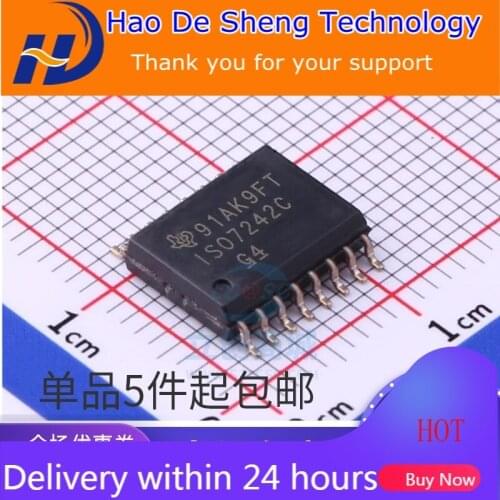 10PCS/LOT ISO7242CDWR Digital Isolator Logo ISO7242C SOP16 New Original In Stock