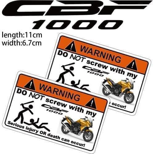 KODASKIN Motorcycle Cheap Creative Warning Sticker Decal for Honda CBF1000