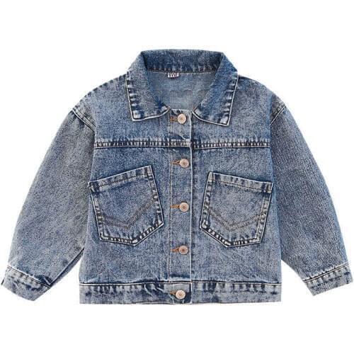 Girls Denim Jacket Spring New Korean Fashion Girl Jacket Coat 4-16 Years Old Toddler Girl Jacket