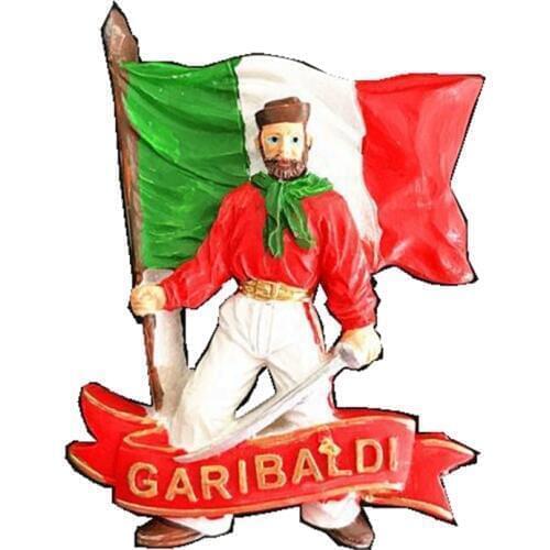 Hot Sale Hand-made Painted Garibaldi, Italy 3D Fridge Magnets Tourism Souvenirs Refrigerator Magnetic Stickers Gift