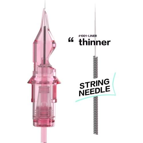 Tattoo Makeup Cartridge for Tattoos Pen Gun Machines Disposable 0.30MM Pink Sterilized Safe Single Needles