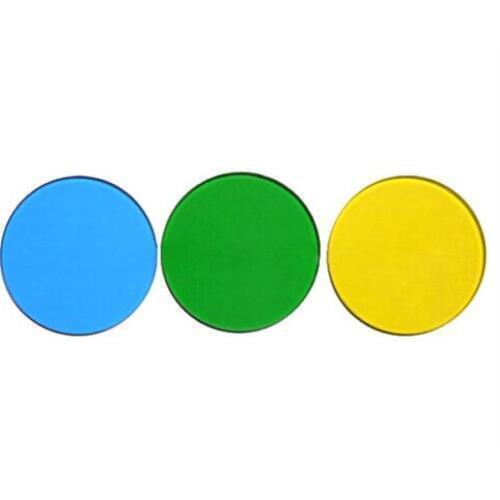 LXFT-BGY32 32mm Blue Green and Yellow Filters for Microscopes