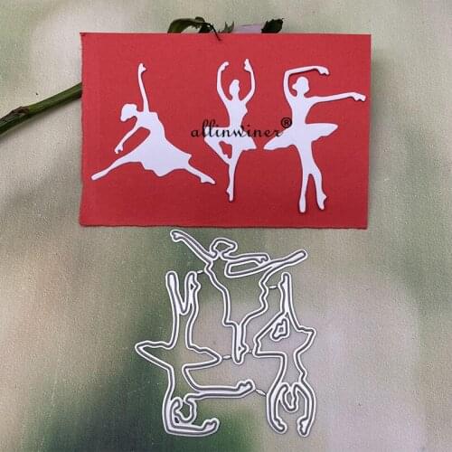 Ballet girl Metal Cutting Dies Stencils Die Cut for DIY Scrapbooking Album Paper Card Embossing