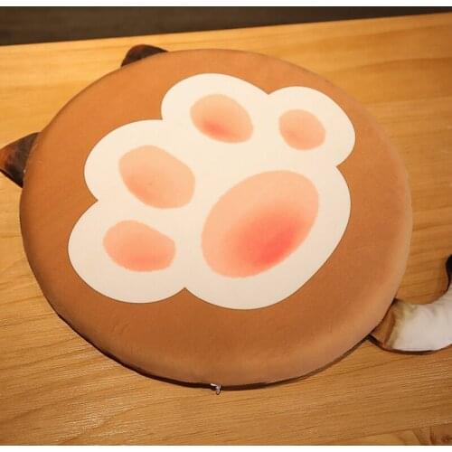 Cute Cat plush Seat Cushion Memory Foam Stuffed Chair Cushion for Kids Girl School Office Cushion