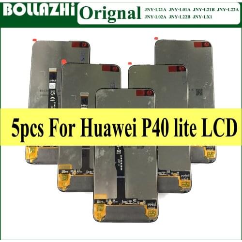 Lot 5pcs Original 6.4 inch For Huawei P40 lite P40lite JNY-L22 JNY-L21 JNY-LX1 LCD Display Touch Screen Digitizer Assembly Frame
