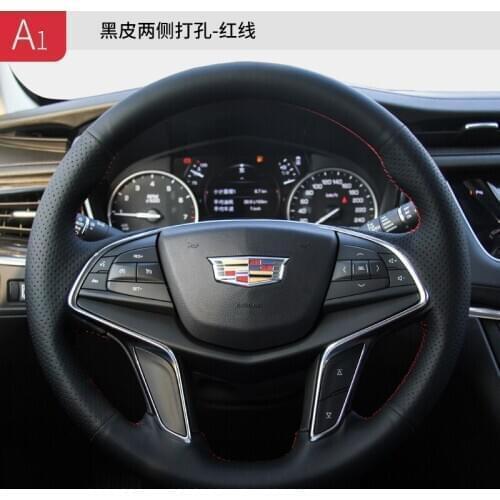 Suitable for Cadillac ATSL XTS CT6 XT5 XT4 hand-sewn steering wheel cover leather grip cover