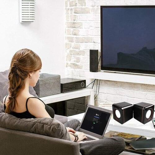 Portable Computer Speakers USB Powered Desktop Mini Speaker Bass Sound Music Player System Wired Small Speaker