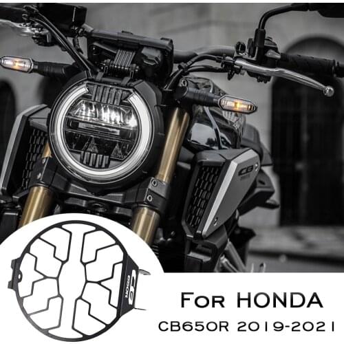 Headlight Grille For HONDA CB650R CB 650R CB 650R 2019-2021 Motorcycle Headlight Guard Headlight Cover Protector Frame Tank Pad