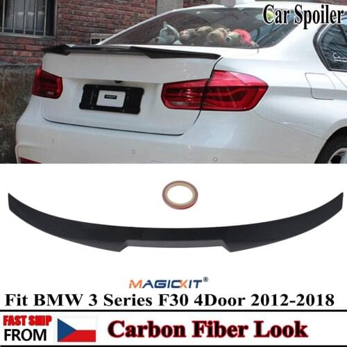 MagicKit FOR BMW 3 SERIES F30 M4 STYLE PERFORMANCE TRUNK BOOT SPOILER CARBON FIBER LOOK