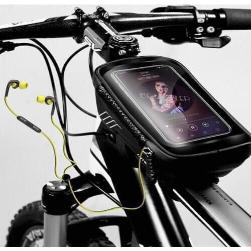 Rainproof Bicycle Bag Bike Frame Bag Touchscreen Phone Case Cycling Bags MTB Bike Bicycle FRONT Tube Handlebar Bicycle Bag