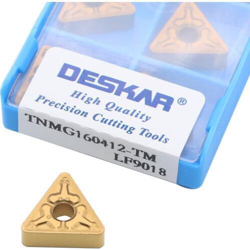 TNMG160404 TM LF9018 TNMG160412 TNMG 160408 Carbide Inserts Turning Tools DESKAR Hard Alloy Lathe Cutter Tool for Steel P