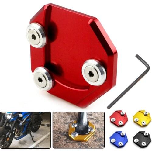 Motorcycle Side Stand Enlarger CNC Kickstand Enlarge Plate Extension Pad for SUZUKI GSX750 11-16 GSX-S1000F 2016