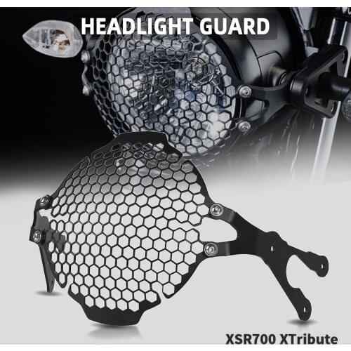 For Yamaha XSR700 XTribute 2018 2019 2020 Motorcycle modification Vintage XSR 700 Headlight Protector Retro Grill Lamp Cover