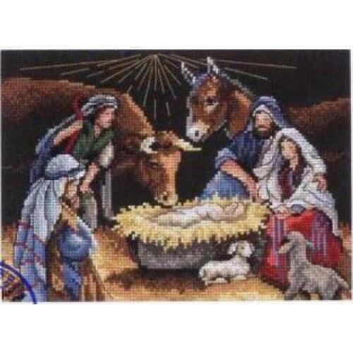 Top Quality Beautiful Lovely Counted Cross Stitch Kit Holy Night The Birth of Christ Jesus dim 08698