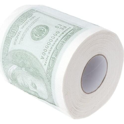 Hillary Clinton Donald Trump Dollar Humour Toilet Paper Gift Dump Funny Gag Roll 50JF