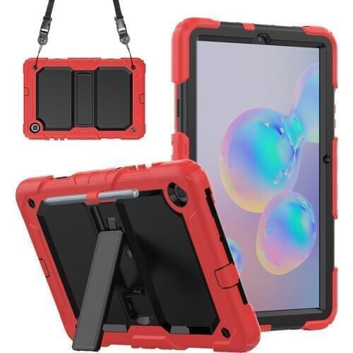 Protection Cover for Samsung Galaxy Tab S6 Lite case Hand Strap Build-in Kickstand Tablet Cases for Tap SM-P610 P615