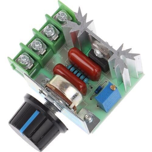 1Pc 50-220V 2000W Speed Controller Dimmers SCR Voltage Regulator Thermostat Tool