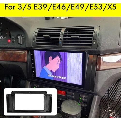 2 Din Car Radio Fascia for BMW X5 E53 1999-2006 DVD Stereo Frame Plate Adapter Mounting Dash Installation Bezel Trim Kit