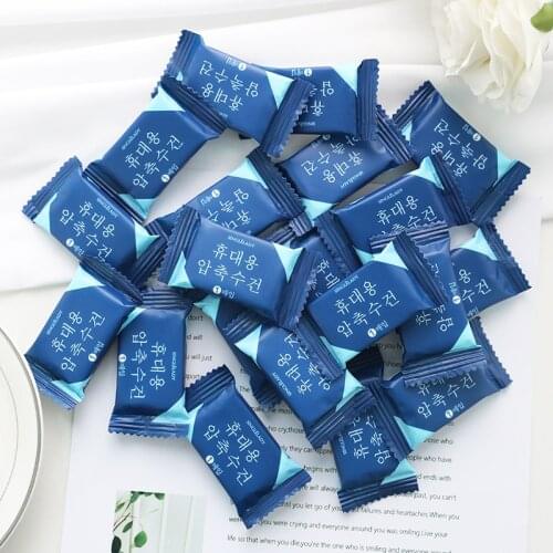 20 pieces of disposable compressed towel face towel female travel portable cleansing towel small square set hand towel