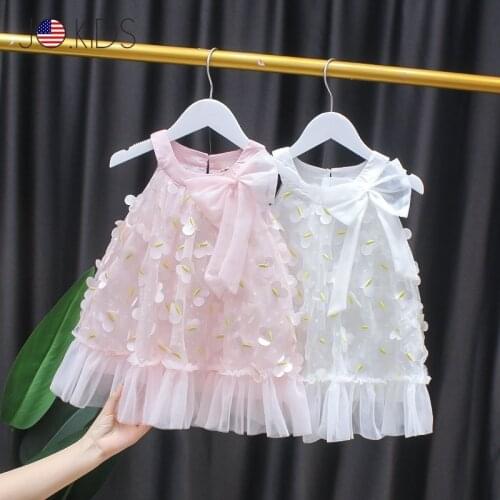 2021 summer new girl dress 3-7 years old children toddler fashion princess dresses baby girl Korean style vest costume