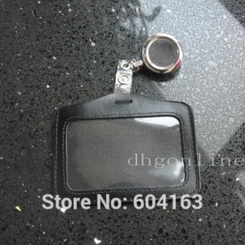 3 PCS card holder + 3 PCS Metal Reel 3cm for Strap lanyard ID Badge Retractable Horizontal