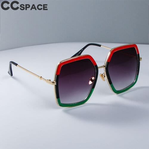 45549 Green Red Black Tricolor Frame Sunglasses Women 2018 Fashion Cat Eye Shades UV400 Vintage Glasses Oculos