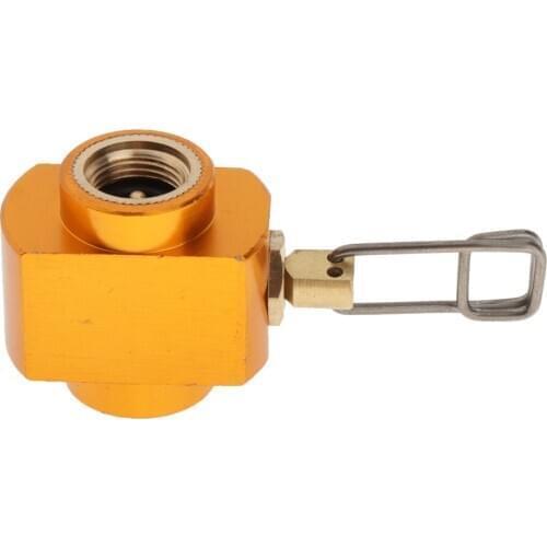 Alloy Camping Stove Propane Refill Adapter Cooker Butane Filling Valve Connector